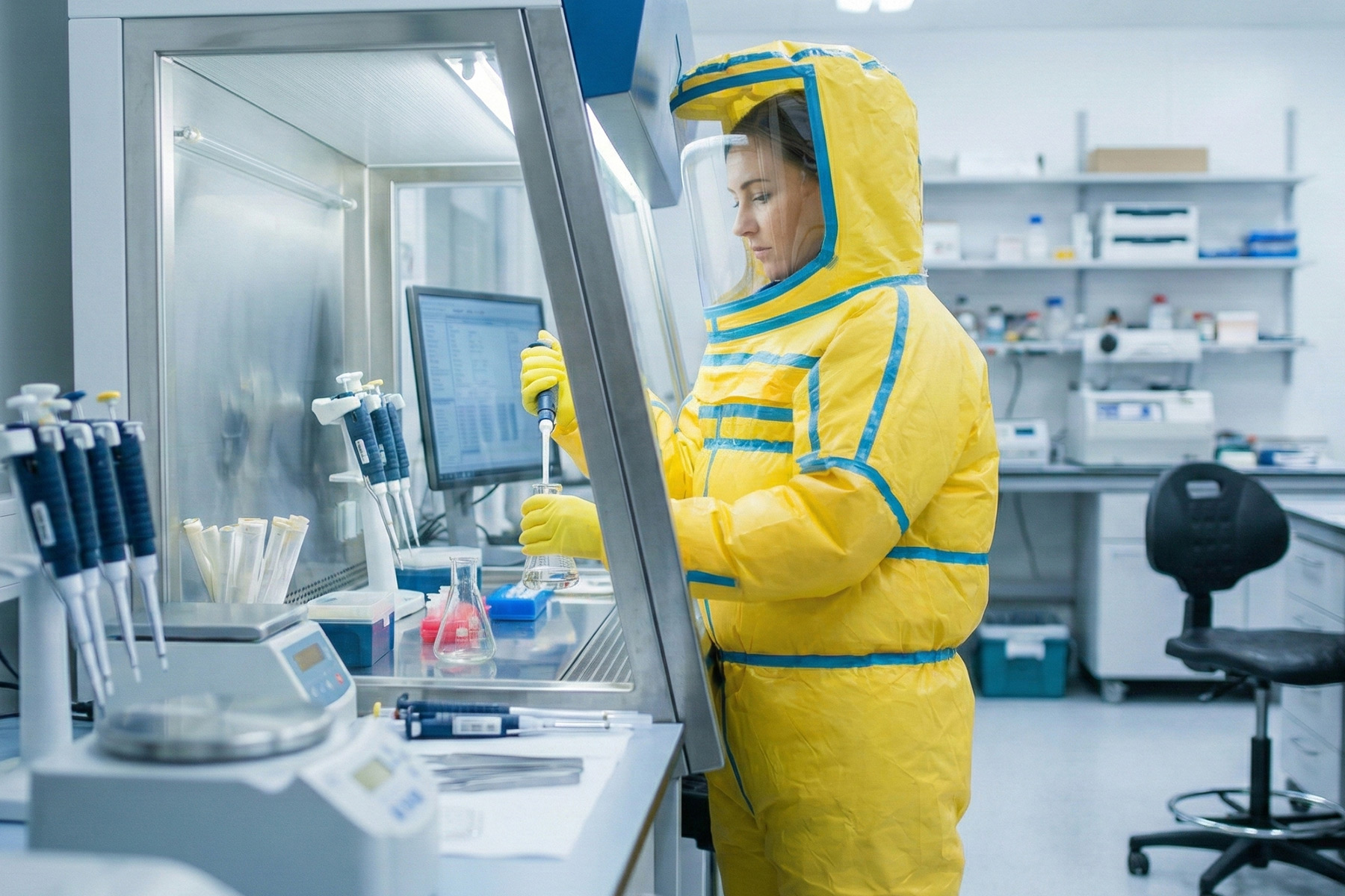 Gebläseatemschutz im Gesundheitssektor Klinik, Labor und Hygiene-Bereiche