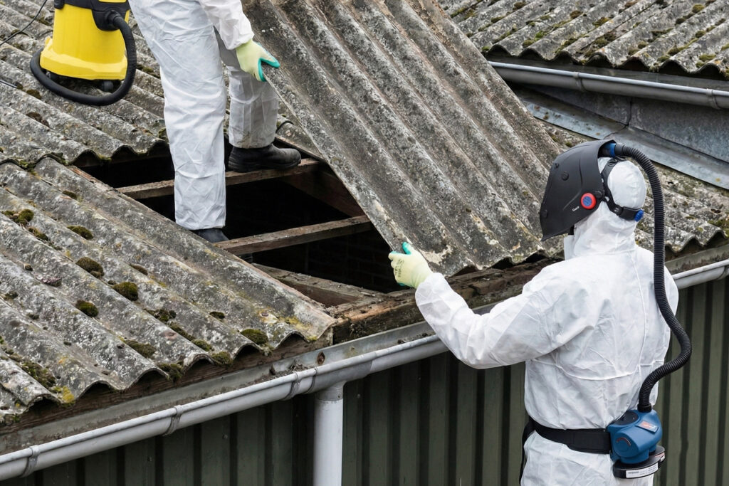 CleanAir Gebläseatemschutz für die Asbestentsorgung mit ADESATOS