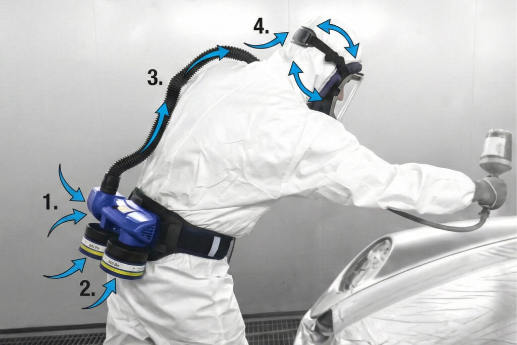 Gebläseatemschutz Funktionsweise